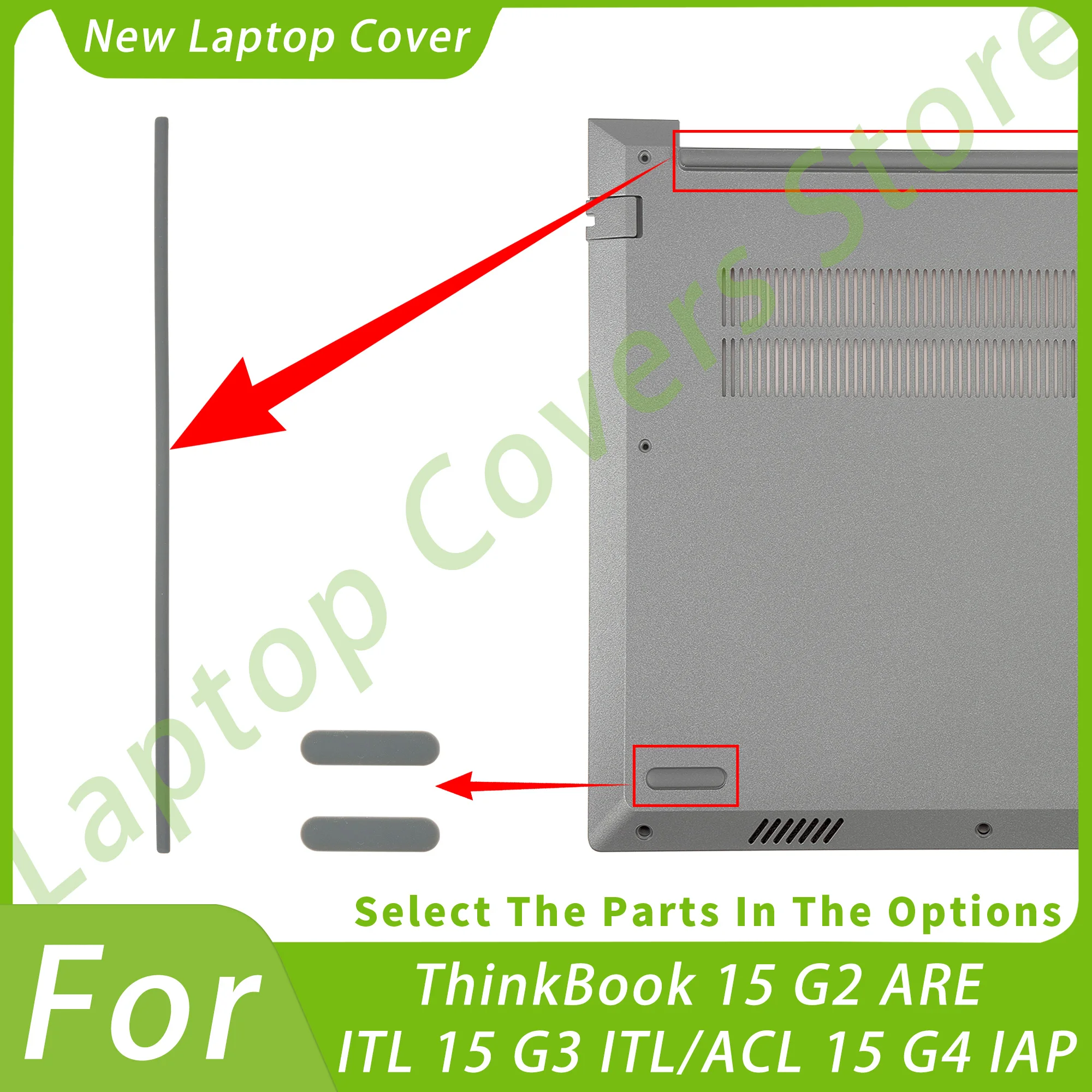 NEW Rubber Feets On Bottom Case For ThinkBook 15 G2 ARE/ITL 15 G3 ITL/ACL 15 G4 IAP 15 G5 ABP Feet Pad Accessories Repair