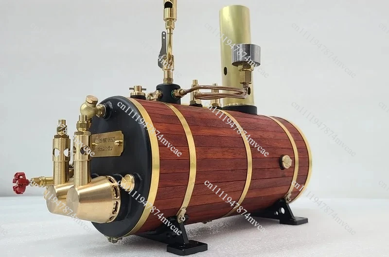 High-efficiency steam engine boiler, retro model marine boiler model, diameter: 105mm, full water capacity: 850ml