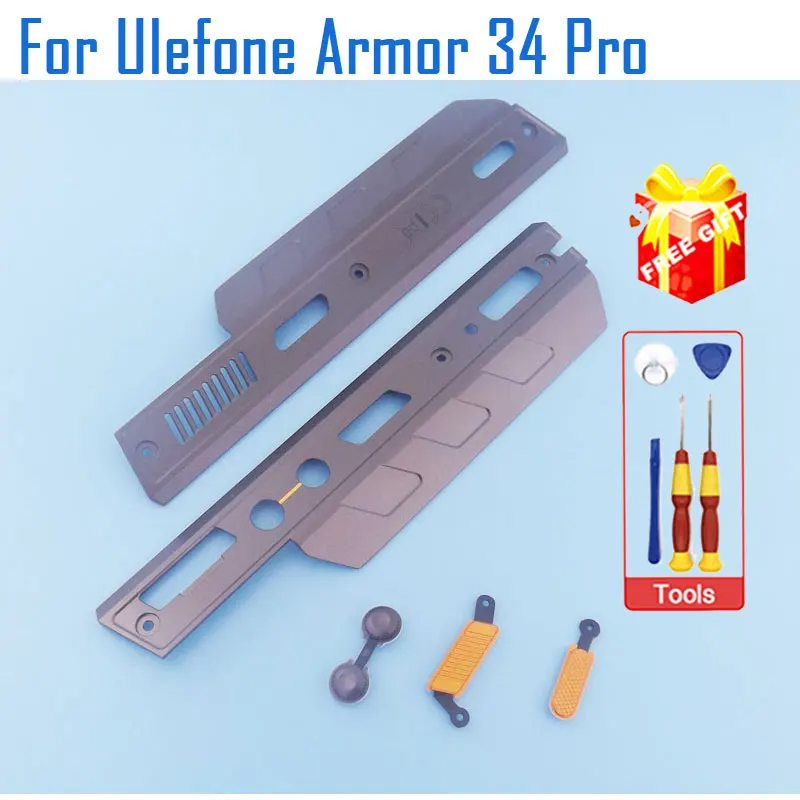 Original Ulefone Armor 34 Pro Left And Right Decorative Parts Side Volume Button SOS Custom Key For Ulefone Armor 34 Pro Phone