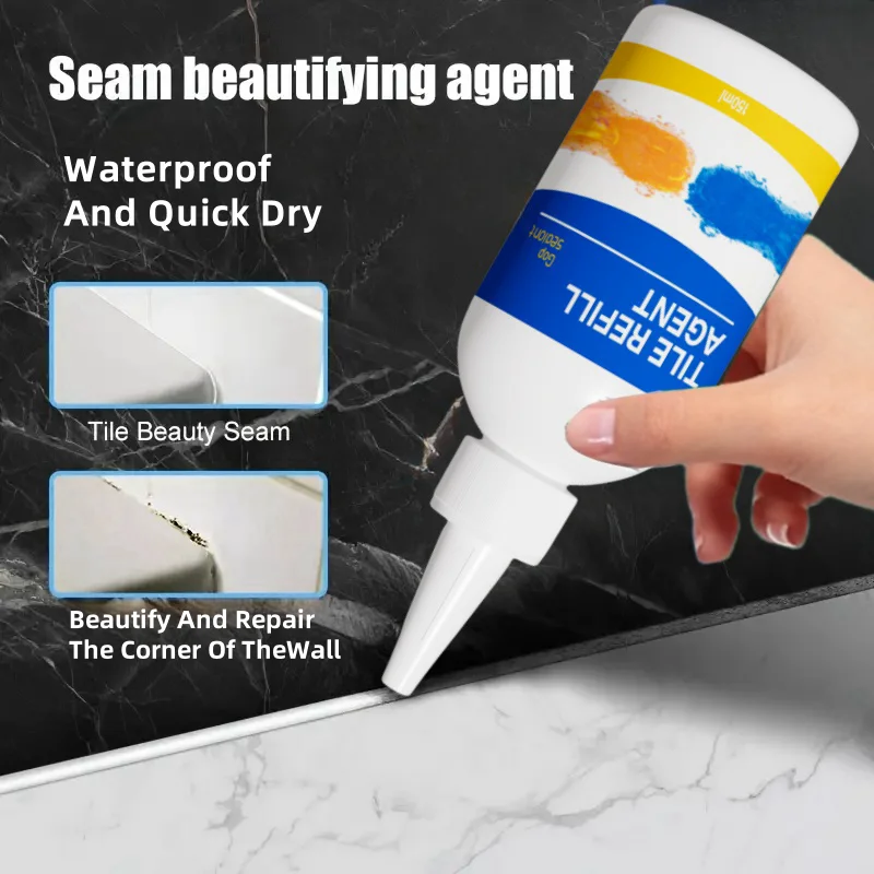 150ml Tile Gap Filler White Anti-Mold Grout Sealer Fast Cure Ceramic Tile Joint Repair Agent in Bottle