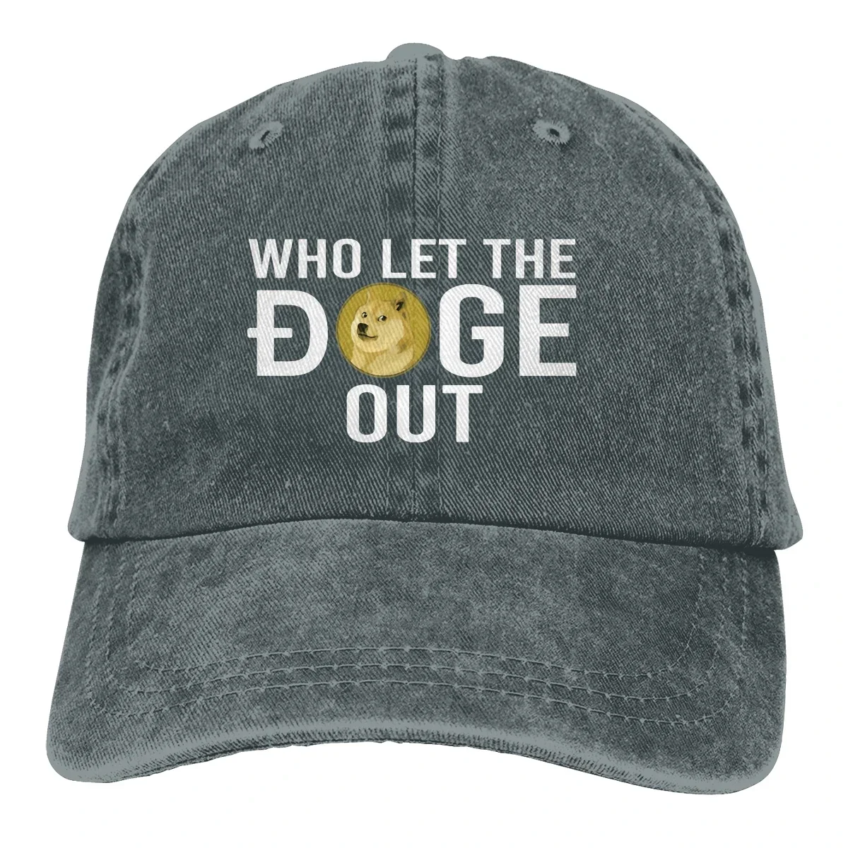 Who Let The Doge Out Baseball Cap Men Hats Women Visor Protection Snapback Dogecoin Cryptocurrency Miners Meme Caps