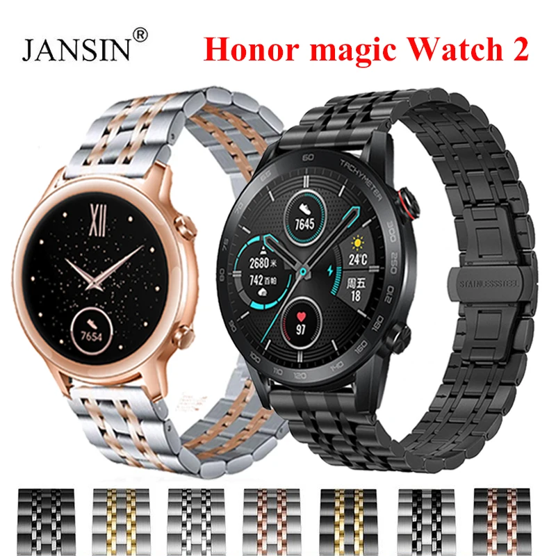 Honor Magic 2用メタルストラップ,新品,ステンレススチール製,サイズ46mm,42mm