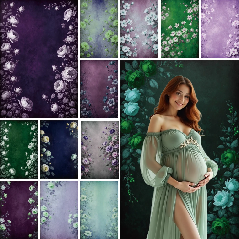 

MOON.QG Vintage Texture Wedding Flower Garden Girl Boy Birthday Backgrounds Accessories Backdrops For Photography Photozone Baby