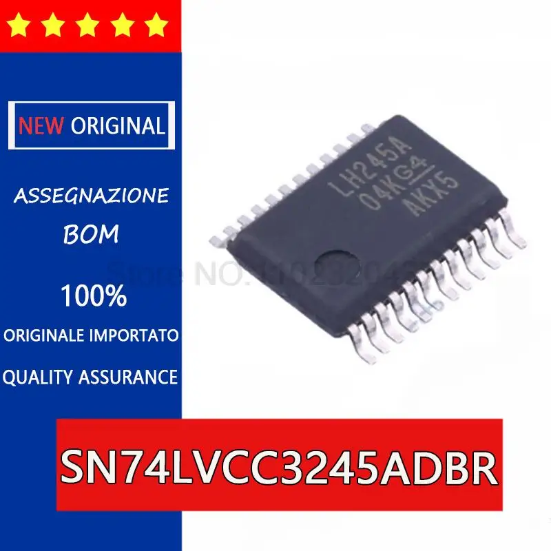 New and original SN74LVCC3245ADBR SSOP24 LH245A Voltage level shifter logic chip, logic converter, eight-way bus transceiver