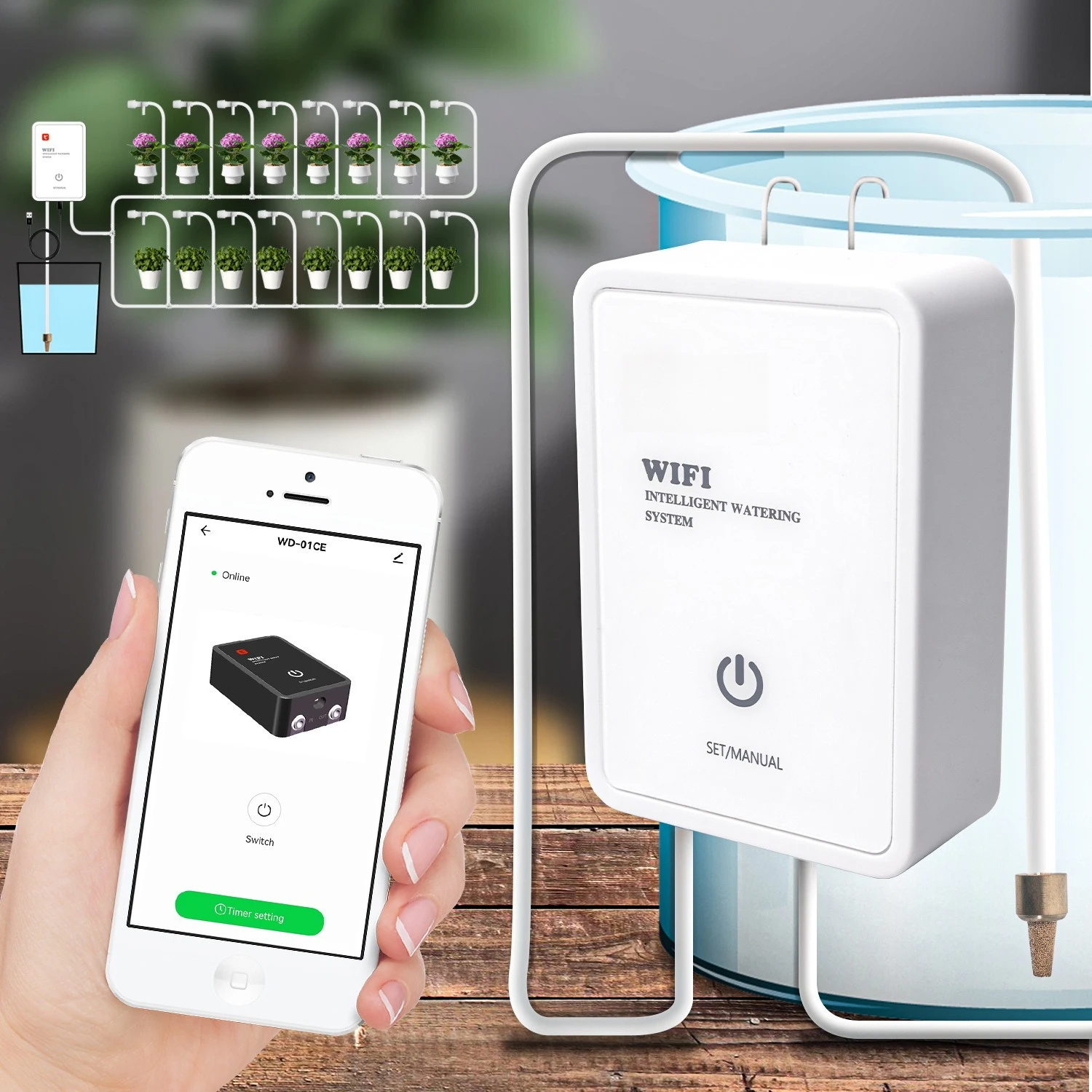 wifi-automatic-watering-device-intelligent-timing-watering-artifact-lazy-succulent-household-indoor-drip-irrigation-system