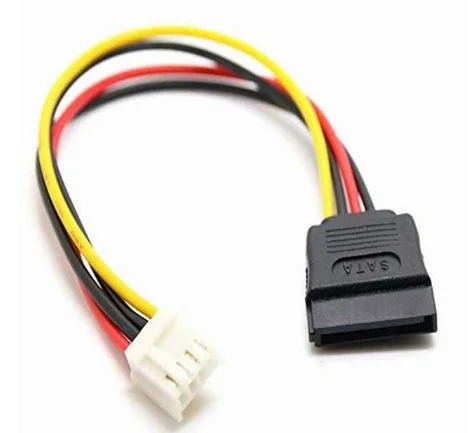 ITX FDD Đĩa Mềm 4Pin Nữ 2.54Mm Đến 15Pin SATA Nam/Adapter Chuyển Đổi Bo Mạch Chủ Cung Cấp Điện Dẫn Cáp dây 18AWG