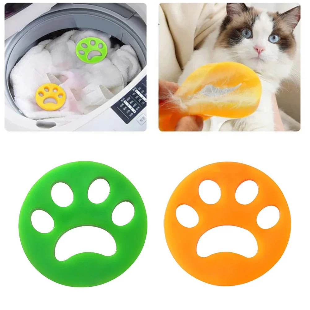 1/2PCS Pet Hair Remover Washing Machine Hair Remover Reusable Cat Dog Fur Lint Hair Remover Clothes Dryer Cleaning Laundry Tools