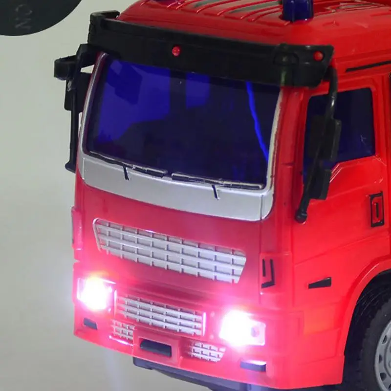 Simulation Firetruck Spray Water Truck Gun Toy Fireman Fire Truck Vehicle Car Music Light Educational Boy Eletric Toys For kid