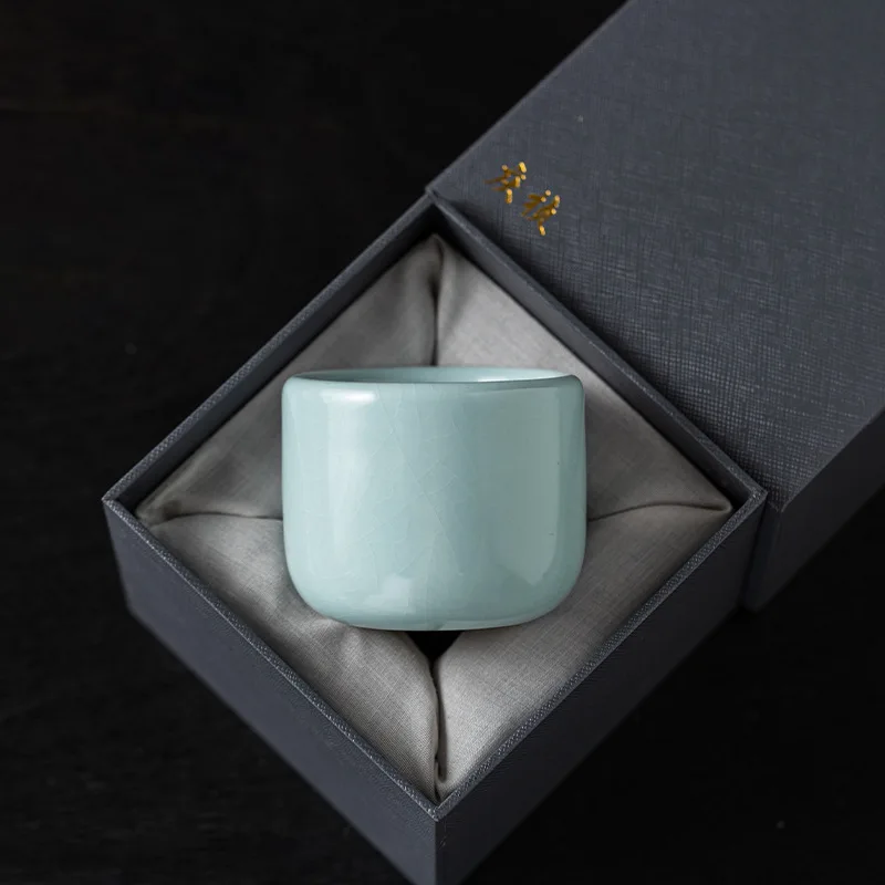 

Tea Cup Ceramic Ru Ware Single High-End Ru-Porcelain Kombucha Pressure Bottle Personal Dedicated Customization