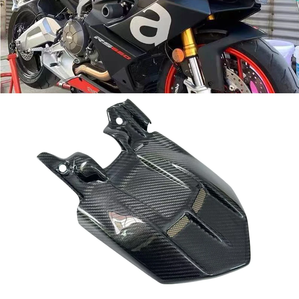 

For Aprilia RS660 2021 2022 2023 2024 Carbon Fiber Motorcycle Rear Wheel Hugger Fender Mudguard Mud Splash Guard RS660 2021-2024