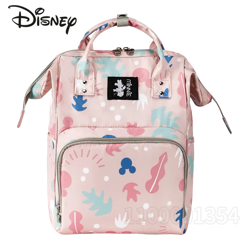 Disney New Diaper Bag Backpack Luxury Brand Original Baby Bag Cartoon Cute Baby Diaper Bag Large Capacity Multi Function