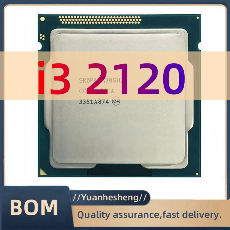 デュアルコアデスクトッププロセッサ,i3 2120,lga 1155, 3.3ghz