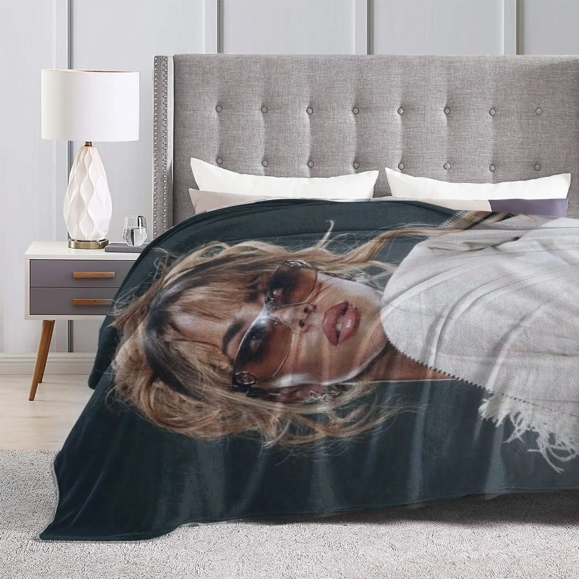 مريحة المغني تيني ستوسيل فوديرا ألبوم بطانية ميرش غرفة الزخرفية رمي البطانيات خفيفة الوزن الفانيلا للسيارة #6