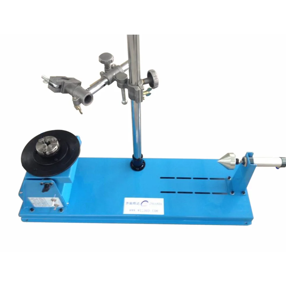 10kg Welding Positioner Light displacement machine  Combined Automatic Welding Turntable + 65mm Chuck + gun frame + tailstock