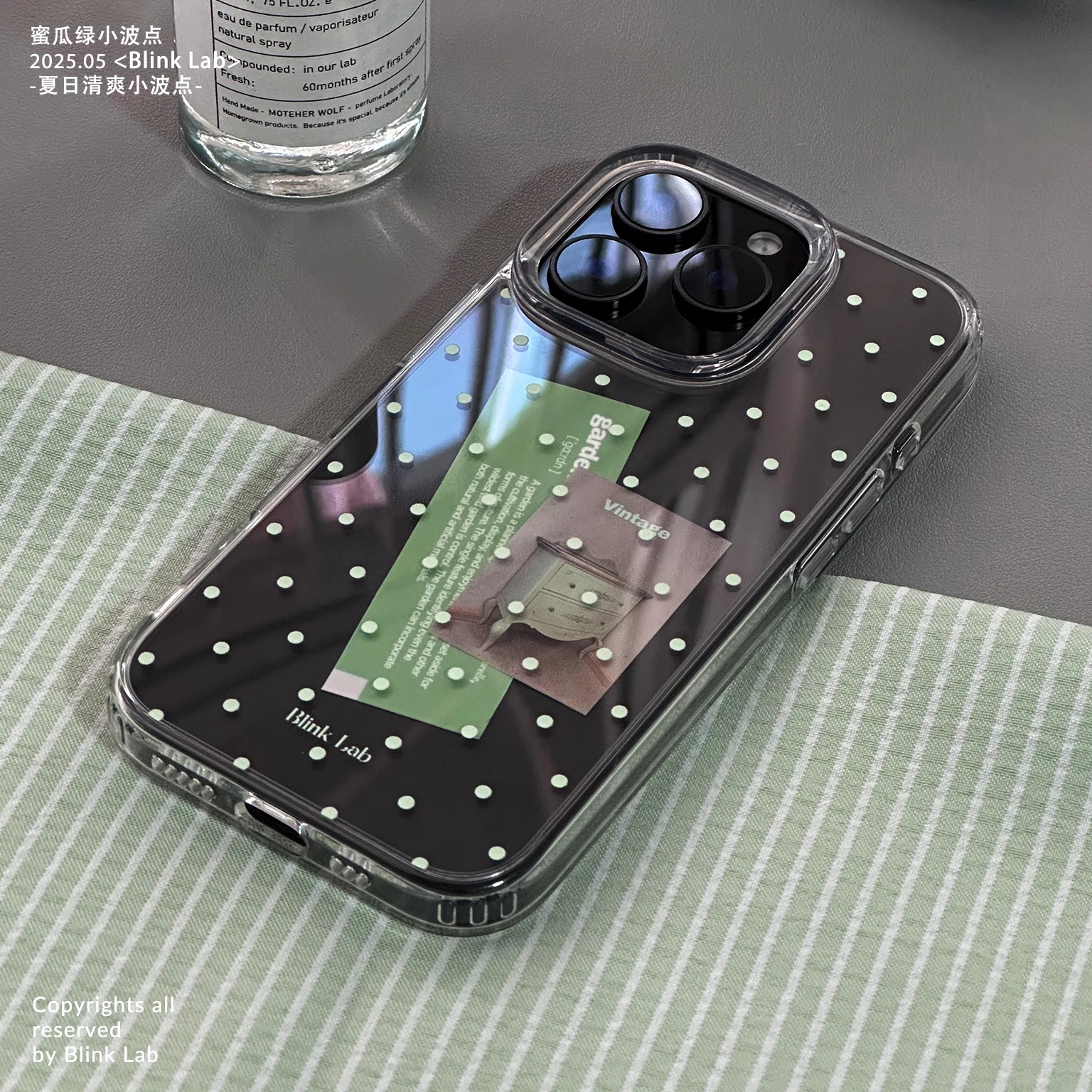 Ins Korean Full Screen Polka Dots Phone Case For iPhone 17AIR 17 16 15 14 13 12 11 Pro MAX X XR XS M