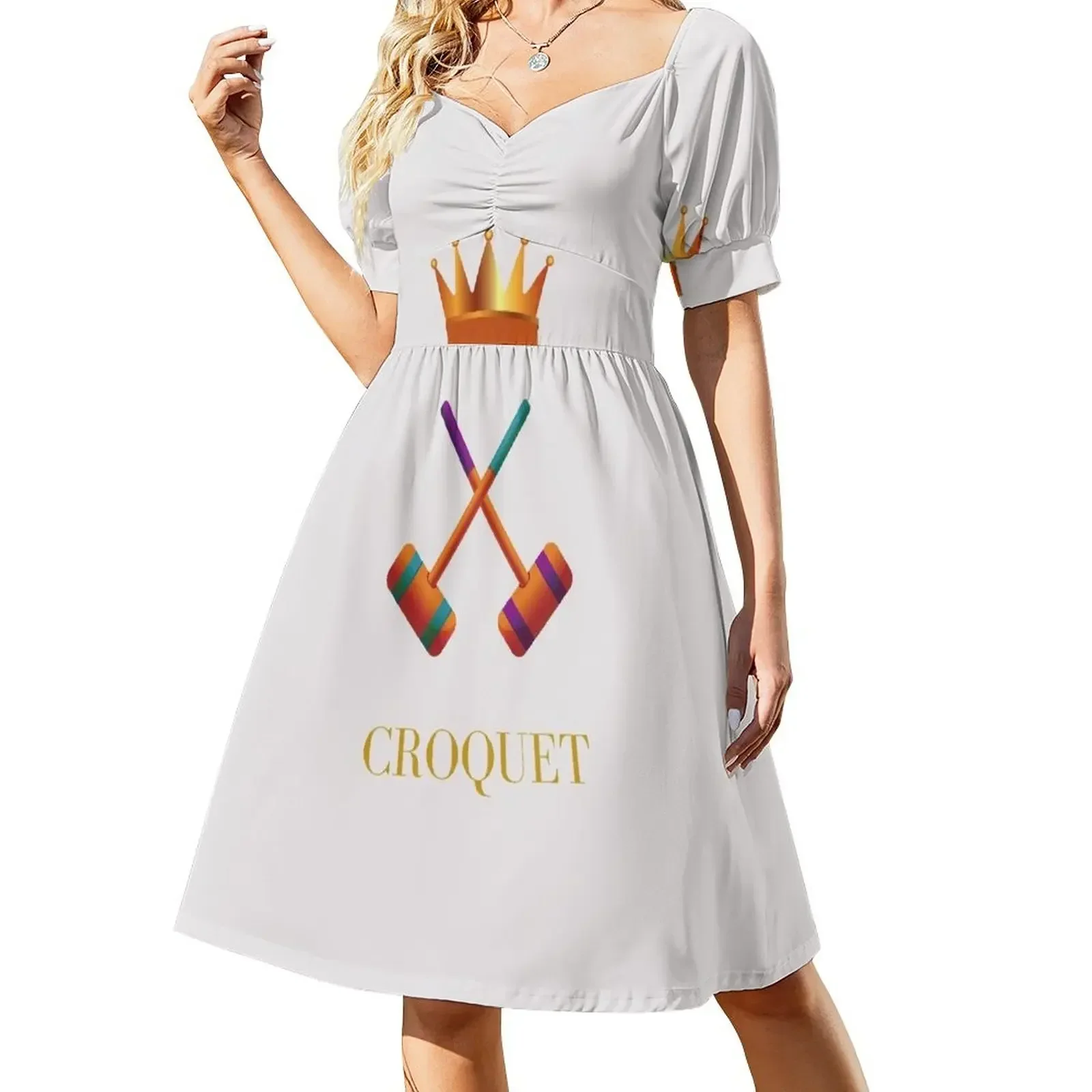 Croquet mallets and crown Sleeveless Dress festival outfit women clothes for women Dress