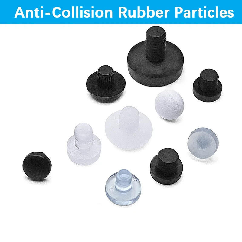 10/50/100Pcs 6-10mm Black Anti-slip Chair Foot Pads Stool Rubber Feet Nails Anti-collision Pads Shock Absorption for