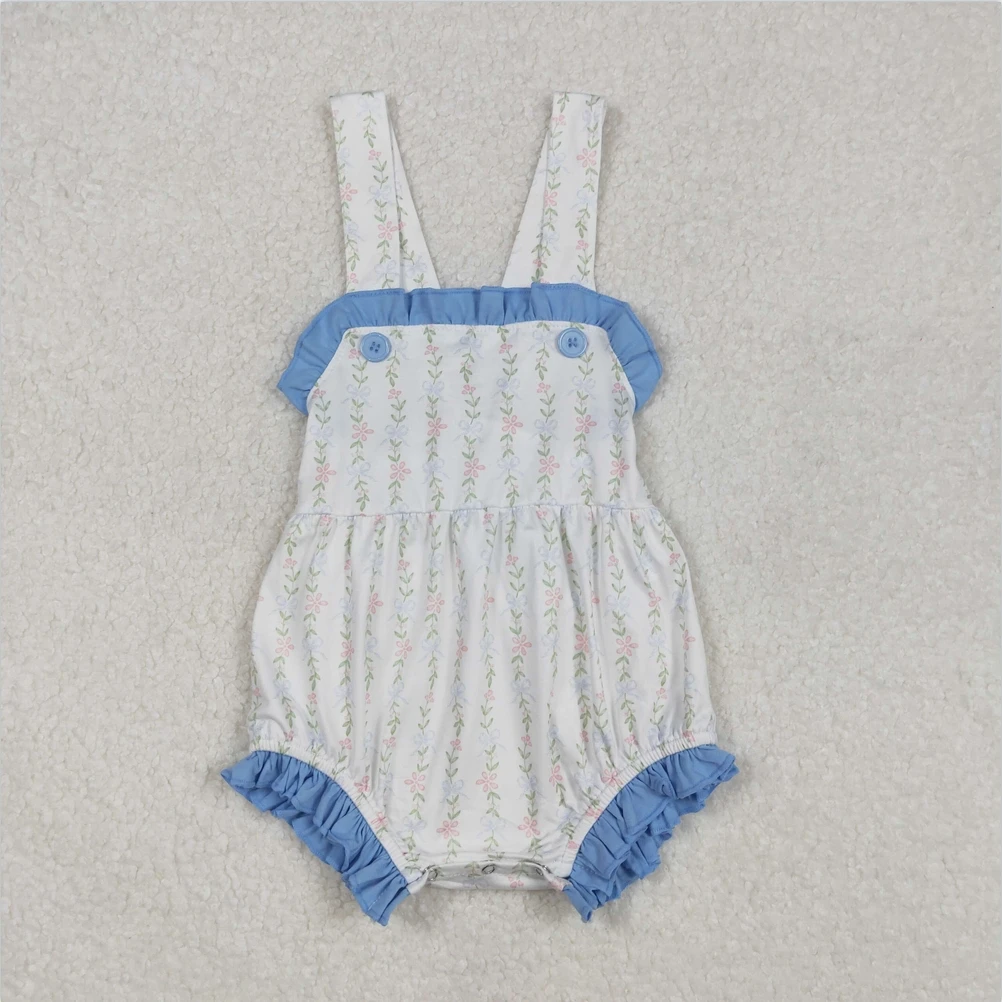 

Wholesale Infant Baby Girls Rompers Bows Short Sleeve Romper Onesie Fashion Kids Clothes Girls Bubbles Boutique Romper