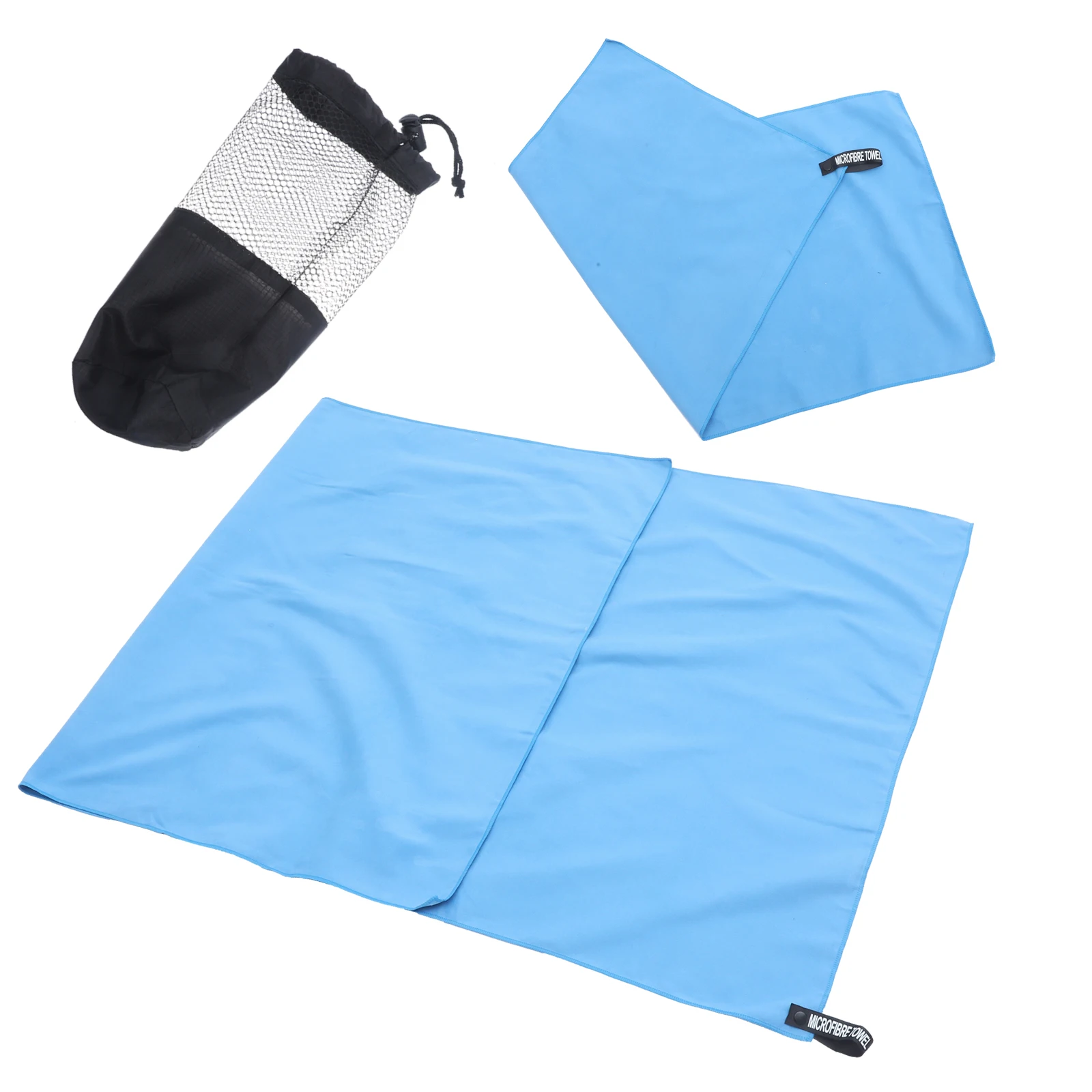 

Portable Quick Drying Towel Set Fiber Small Bath Towels for Travel Camping Backpacking Gym Sports Pocket
