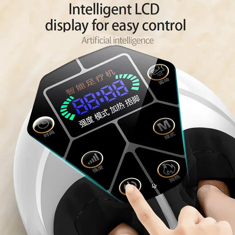 Foot Massager With Vibration, deep kneading, pressing, Acupressure Heating functions to relieve soreness in Legs Feet