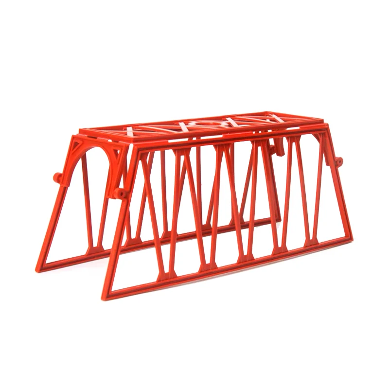 Hot Sale Electric Rail Train Toys General Rail Scenario Accessories 25.5 Cm Red Bridge Network Boy's Toy 2pcs/Lot X3
