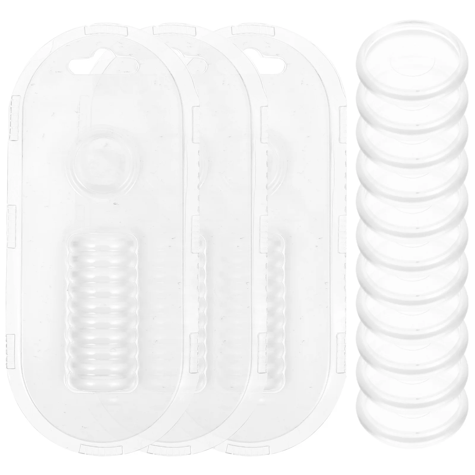 44Pcs Book Binder Rings Heavy Duty ABS Notch Discs for Refillable Planners Journals Filing Organization School Office