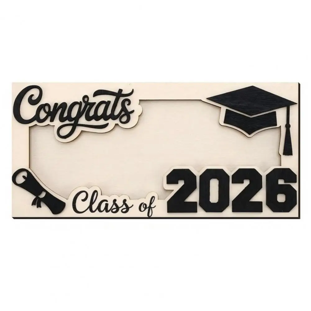 Wooden Graduation Frame Wooden Graduation Cash Envelope Box Class of 2026 Money Holder High School College Senior for University