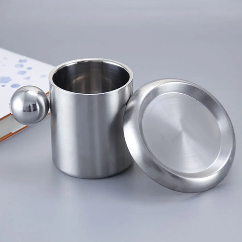

Stainless Steel Double Layer Cup 300Ml Portable Camping Mug For Outdoor Travel Kids Coffee Tea Beer Wine Use