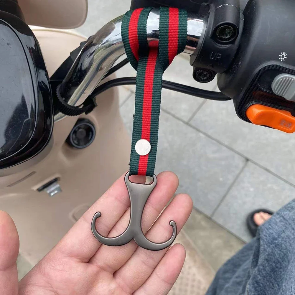 

Universal Electric Bike & Scooter Hook No Drilling Required Small Front Storage Tool Hook for Motorcycles And Bicycles