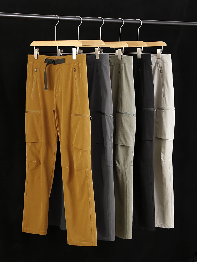 Pantaloni casual da uomo lunghi Feng Zhou serie MX versione Qui Dry tessuto traspirante estivo outdoor leggero multi ket abbigliamento da lavoro