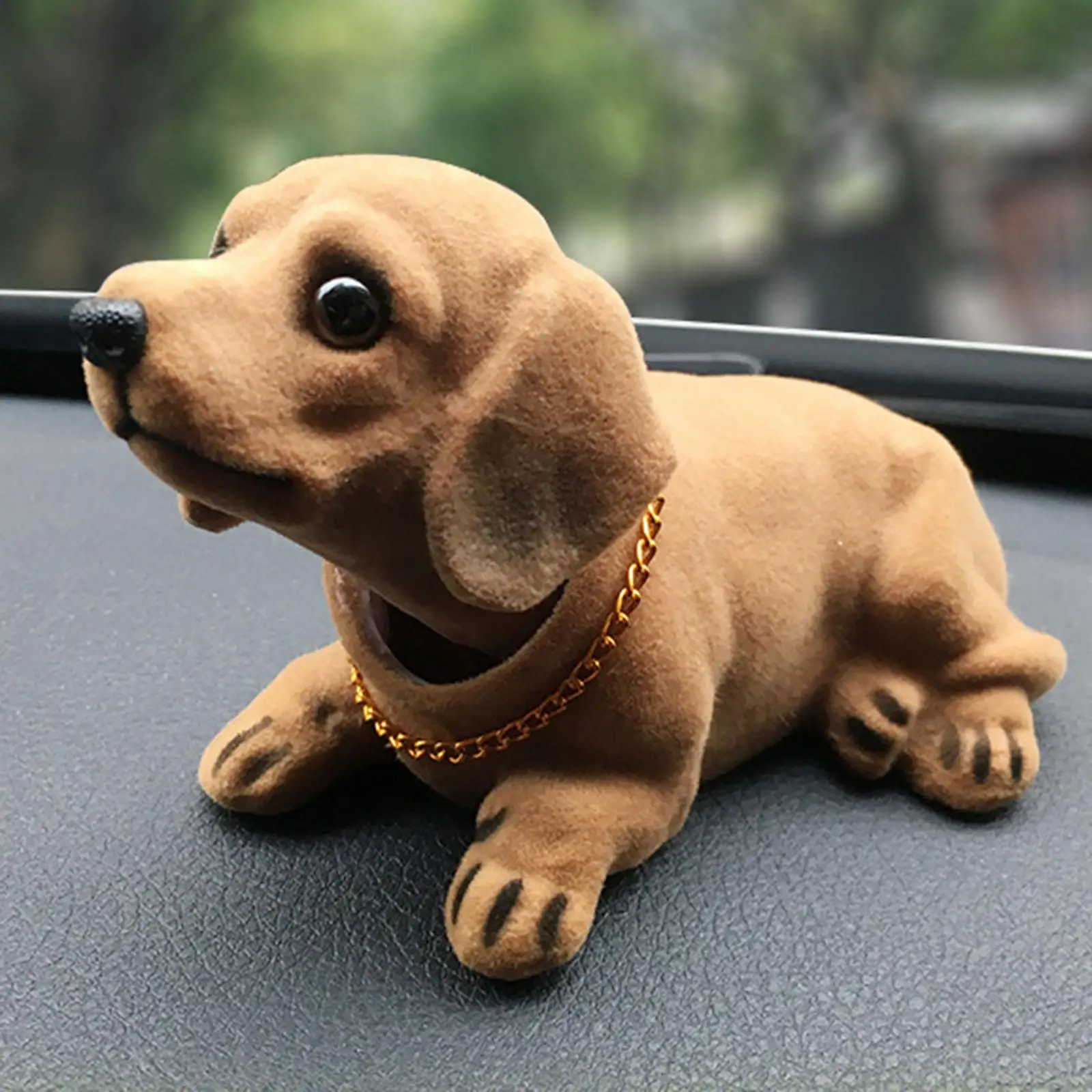 Resin Shaking Head Dog Puppy Bobbing Head Bobblehead Toy Animal Figures Car Dashboard Auto Decoration
