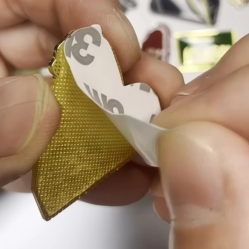 1-100 قطعة هاتف قطر المحمول 3M ملصق شارة معدنية دبوس دبابيس دبابيس #3