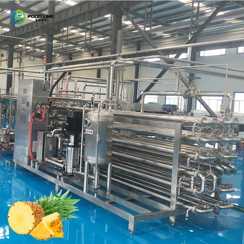 Customized Automatic Pineapple Juice Filling And Packaging Production Line Customizable Beverage Processing Line