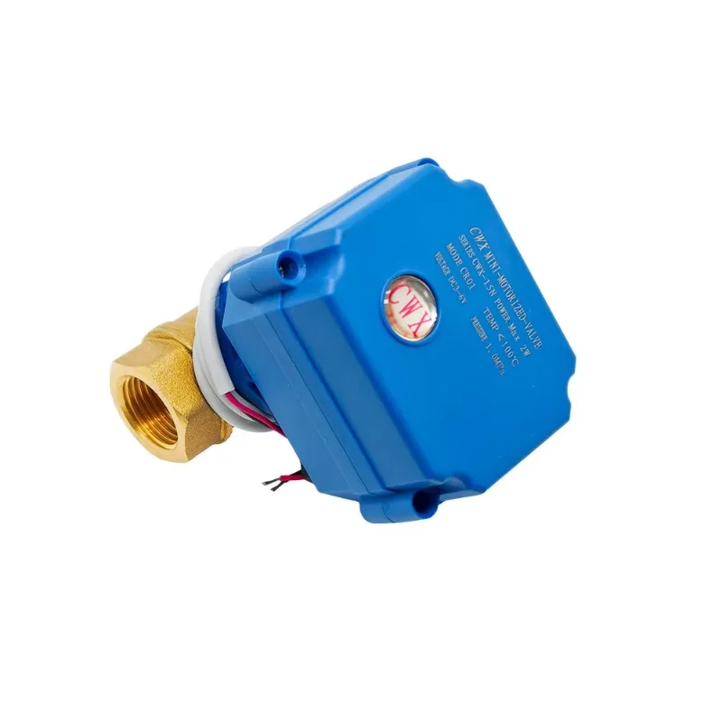 Mini Electric Ball Valve CWX-15N DN10 1/2 Inch Brass 2-way BSP Threaded Valve for Water Control 12V 24V AC220V Fast Delivery