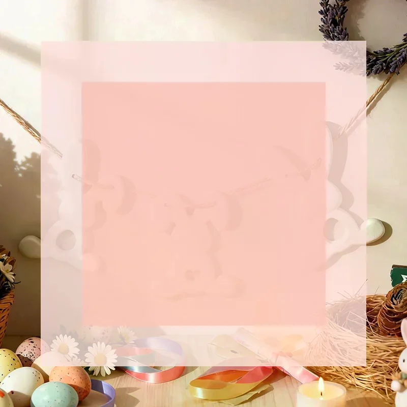 Silicone Molds For 3-Cavity Bunny Pendant, Hollow Heart Design, Reusable DIY Craft Mold For Hanging Ornaments, Tabletop Decor