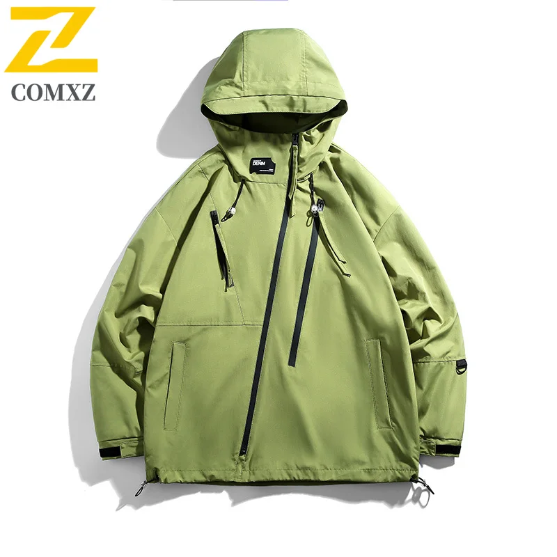 Streetwear Men's Waterproof Jacket 2025 Autumn New Breathable Fishing Camping Windproof Windbreaker Jackets Unisex Men Clothing
