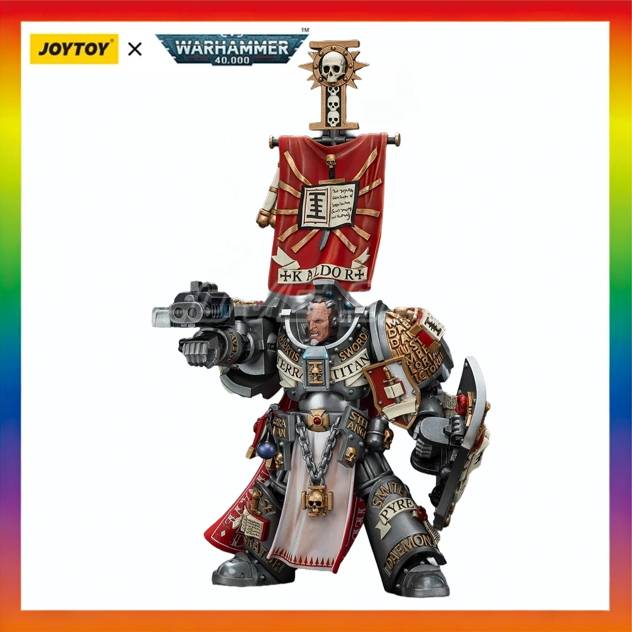 

Original JOYTOY WARHAMMER 40K Grey KnightsKaldor Draigo 1/18 Action Figure Model Ornament Gift