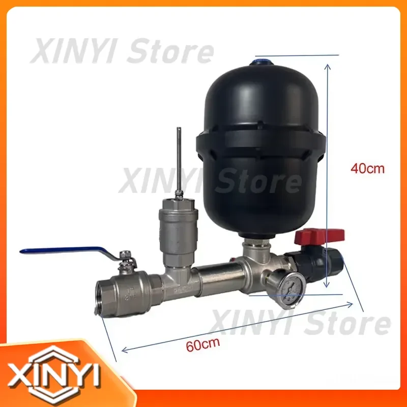 1-Inch Stainless Steel Pump Body Gun Type Water Hammer Pump Kit with Send Interface for Single and Double Valve