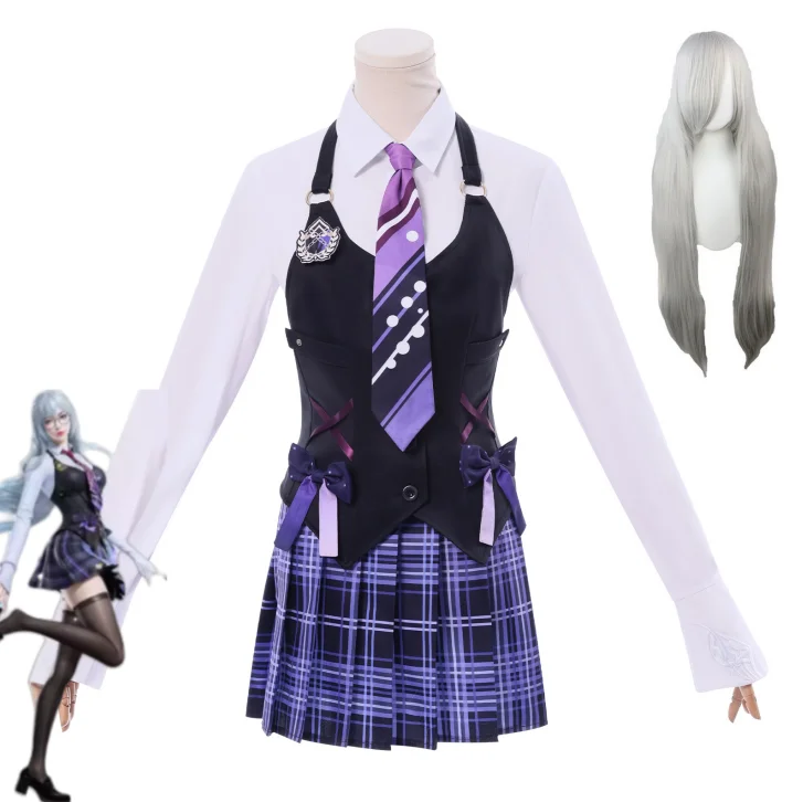 

Game Naraka Bladepoint Tarka Ji Cosplay Costume Tarka Ji JK Uniform School Uniform Halloween Party Outfit for Women Cosplay