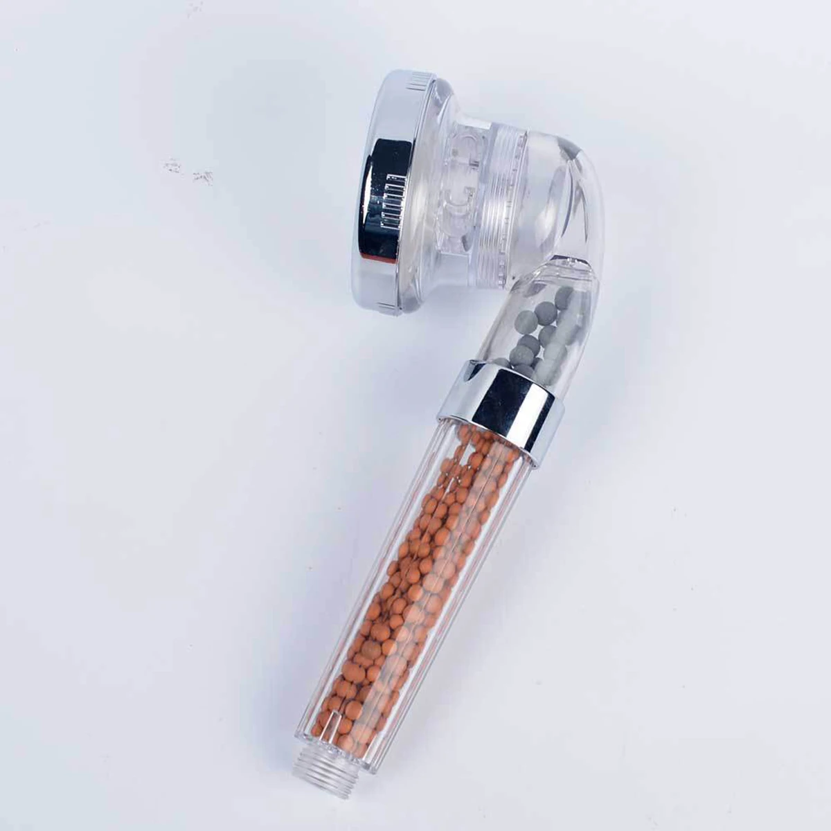 New 1PC Filtered Shower Head Anti Limestone High-Pressure Water Saving Handheld Clear Showerheads With Filter Beads For Bathroom
