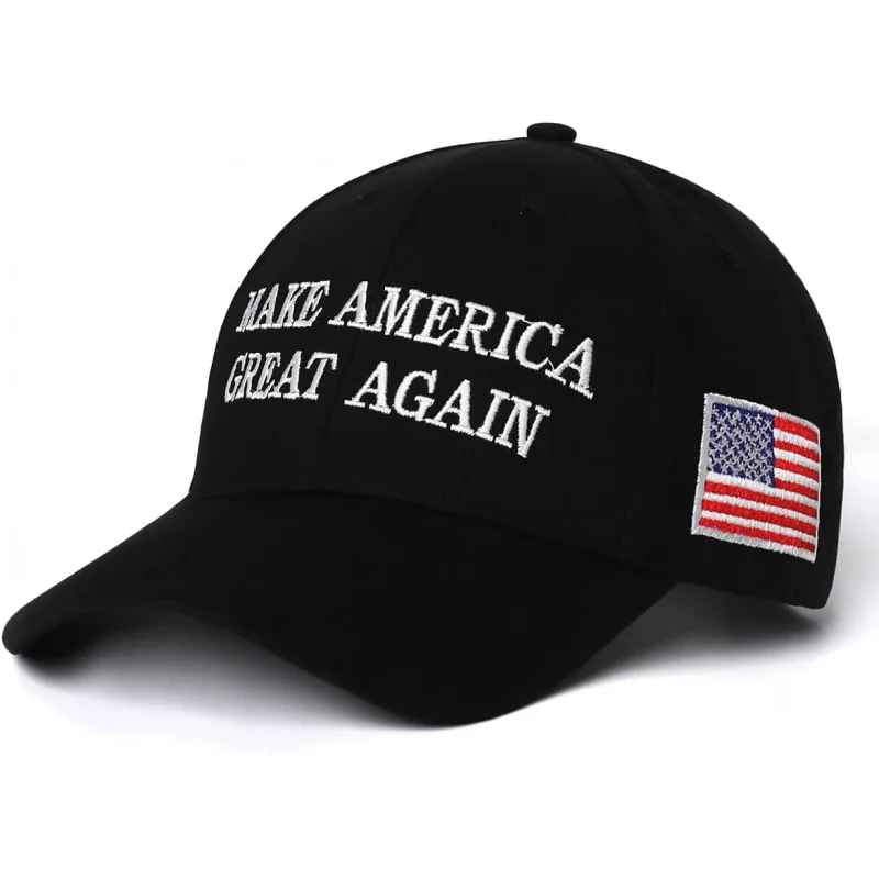 MAGA Hat Trump 2024 Big Embroidered Make America Great Again  Slogan Hat American Flag Baseball Cap