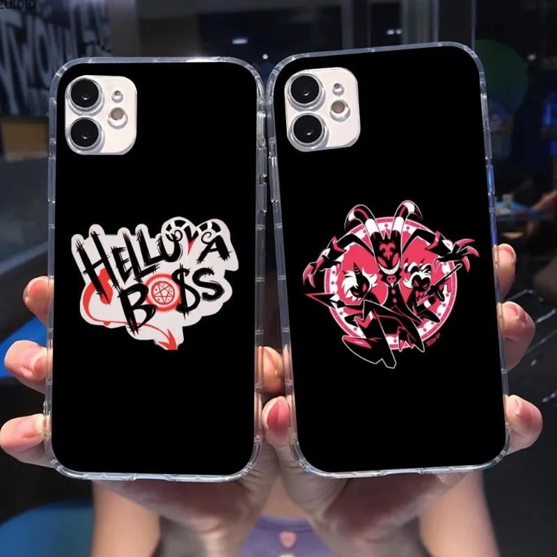 

Чехол Helluva Boss для iPhone 14 13 12 11 XS X 8 7 6 Plus Mini Pro Max SE 2022, прозрачный чехол для телефона