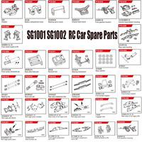 SG1001 SG1002 SG-1001 SG-1002 1/10 RC Car Spare Parts Chassis swing arm drive shaft steering mechanism connecting rod arm link