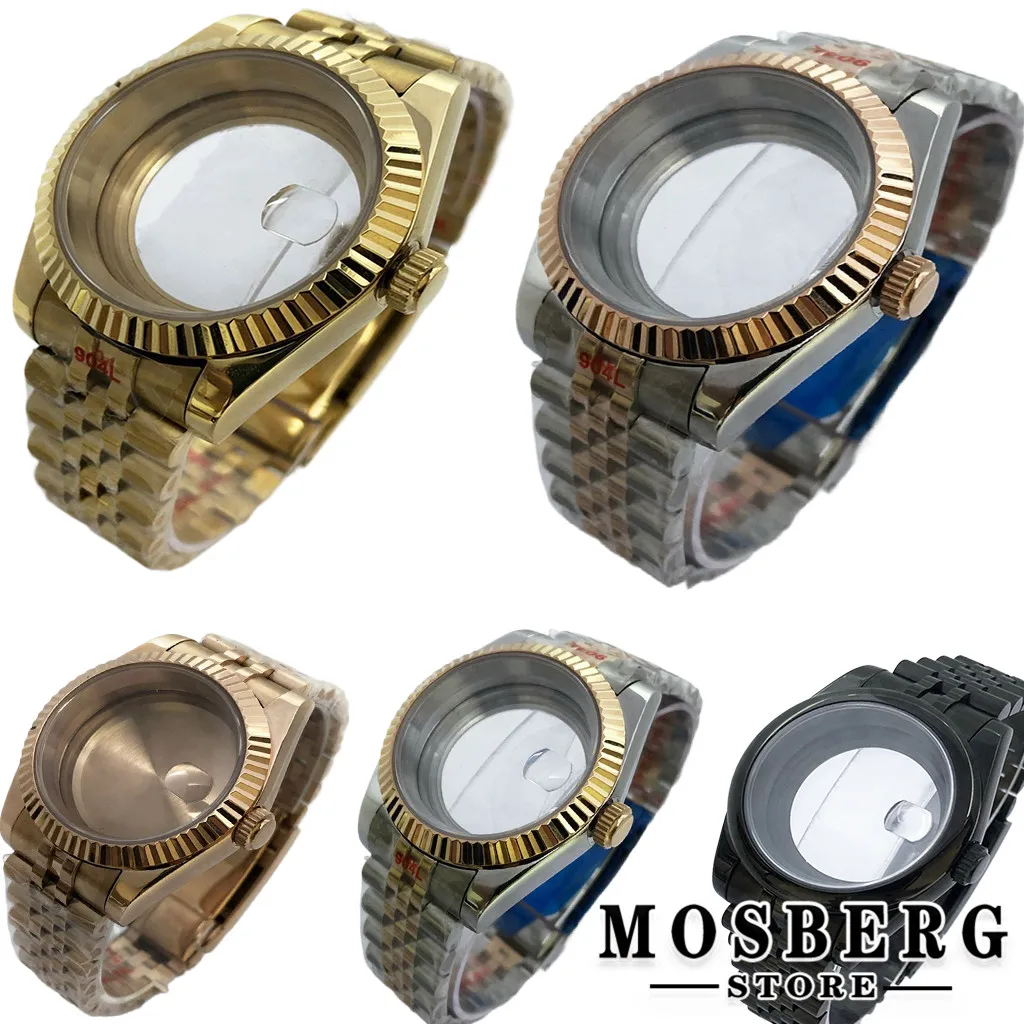 

Watch Case 36mm 39mm Solid Stainless Steel Sapphire Glass For NH35 NH36 ETA2824 2836 Miyota8215 8205 821A PT5000 ST2130 Movement