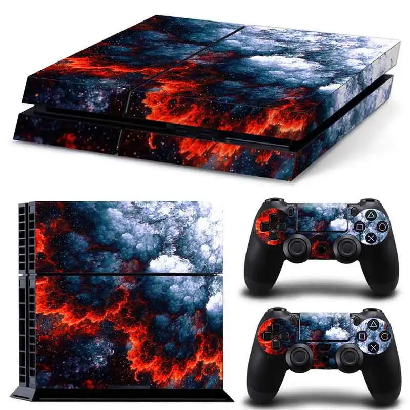 The vast starry sky Console Sticker Wrap Controller Dustproof Vinyl Cover Decal Protective for Case for Shell for PS4