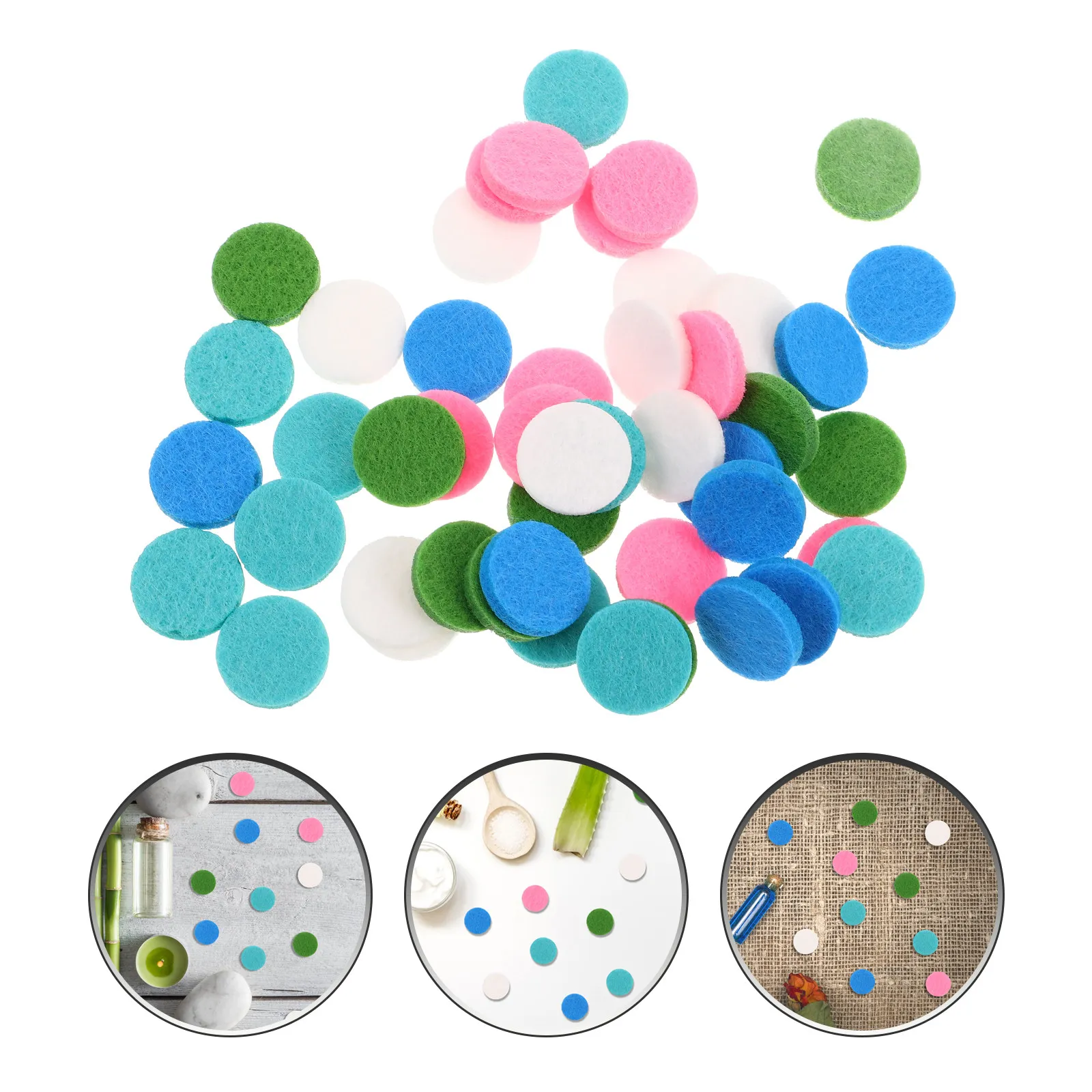 

250 шт. сменных круглых ватных дисков для аромадиффузоров, для эфирных масел, для подвесок-кулонов, автомобиля, дома, офиса