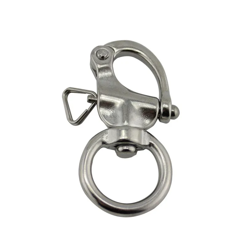 Round Stainless Steel Quick Release Swivels Shackle Marine Boats Anchors Chain Eye Shackle Swivels Hook Hardwar