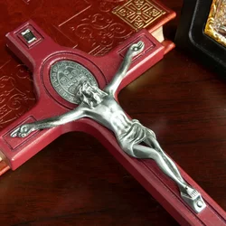 Katholisches Kreuz mit Heiligwasser, hölzernes Wandkreuz für Kirche und Heimdekoration, Maga Diego Diego