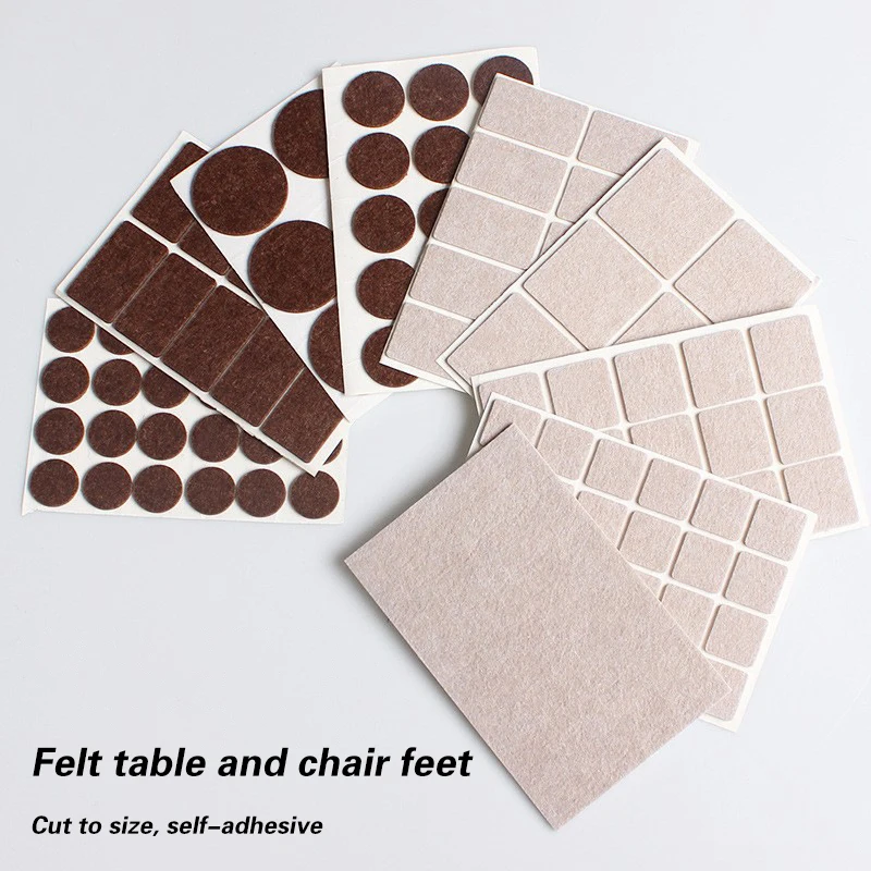 2mm Felt Furniture Protectors - alternate angle