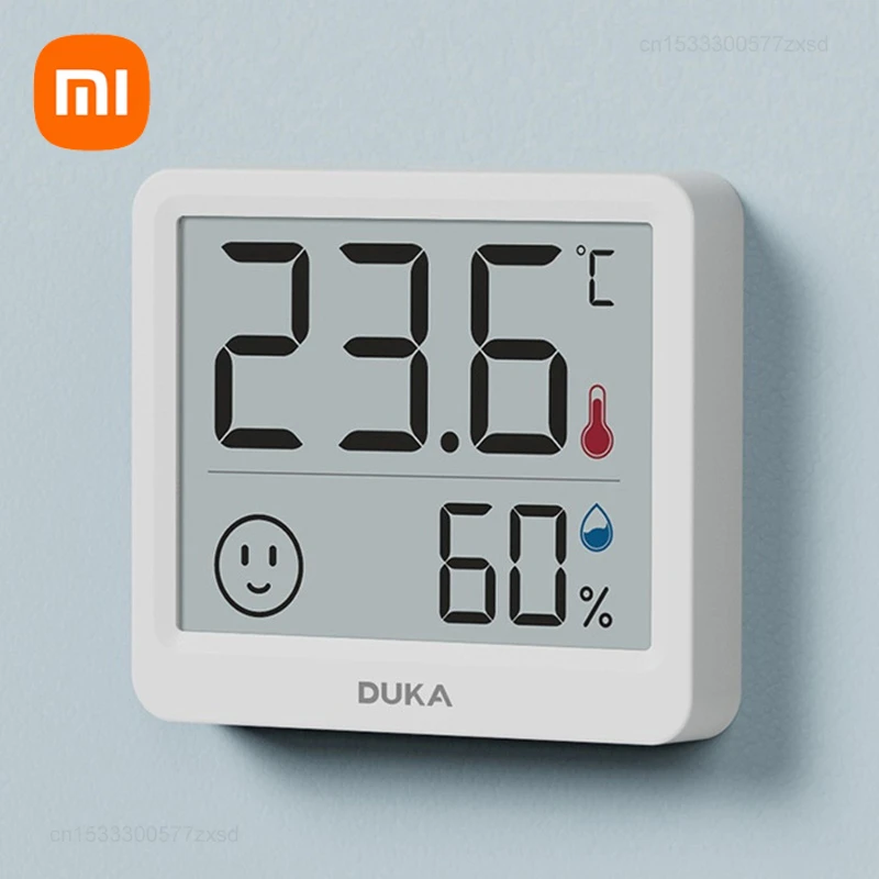 Xiaomi-Station météo numérique électronique DUKA Atuman LCD, température, humidité, intérieur, extérieur, outil Mini Therye.com, 2.5 pouces